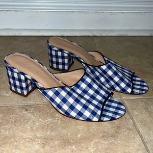 Jcrew Gingham slide